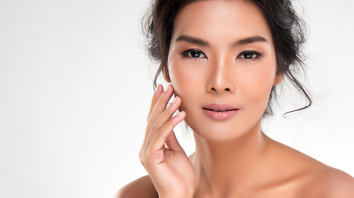 Women and men are opting for Dermal Fillers, injectables and Facetite - showing asian woman on image