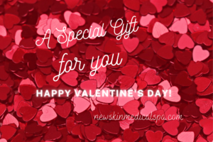 Valentine's Day Gift Card for purchase online at New Skin Medical Spa Augusta