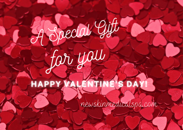 Valentine's Day Gift Card for purchase online at New Skin Medical Spa Augusta